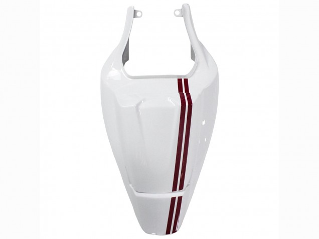 2003-2013 White with Dark Red Lines Suzuki SV650 Motorcycle Fairings UK