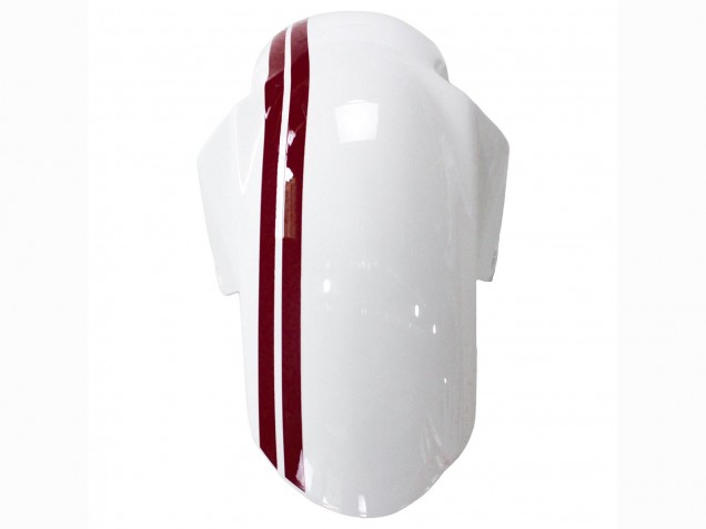 2003-2013 White with Dark Red Lines Suzuki SV650 Motorcycle Fairings UK