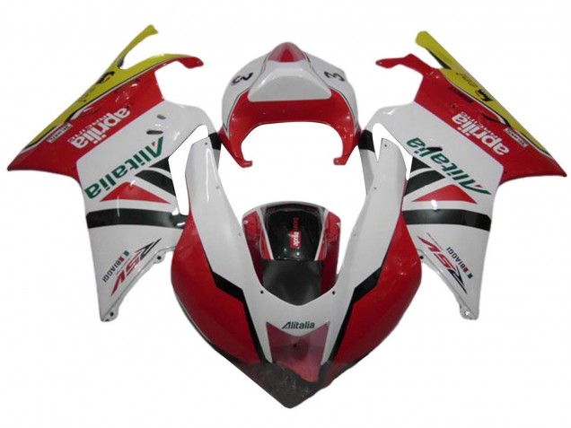 2003-2006 White Red Green Yellow Alitalia Aprilia RSV1000 Motorcycle Fairings UK