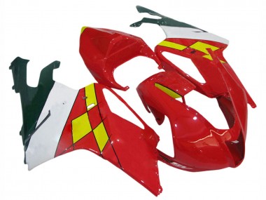 Buy 2003-2006 Red Yellow White Aprilia RSV1000 Motorcycle Fairings UK