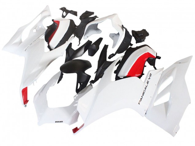 2020-2024 White Red Matte Black Ducati Panigale V2 Motorcycle Fairings UK