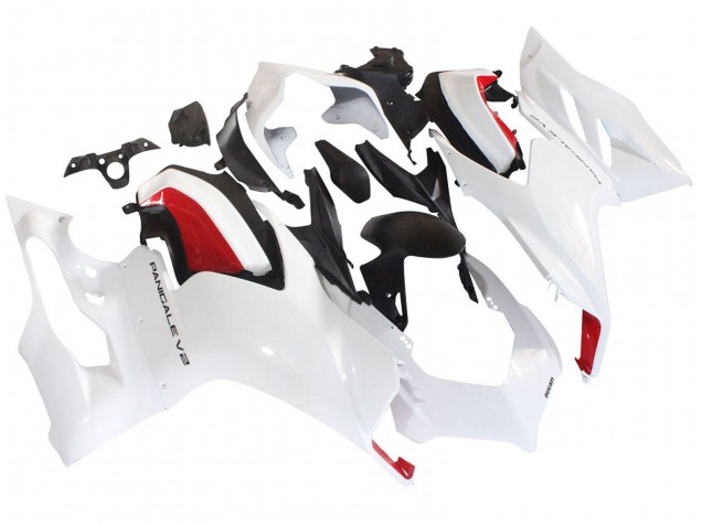 2020-2024 White Red Matte Black Ducati Panigale V2 Motorcycle Fairings UK