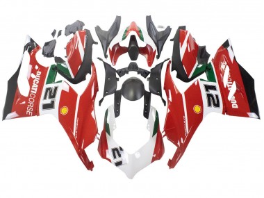 Buy 2020-2024 White Red Green Matte Black Corse 21 Ducati Panigale V2 Motorcycle Fairings UK