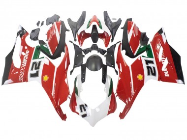Buy 2020-2024 White Red Green Matte Black Corse 21 Ducati Panigale V2 Motorcycle Fairings UK