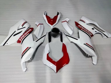 Buy 2020-2024 White Red Glossy Black Ducati Panigale V2 Motorcycle Fairings UK