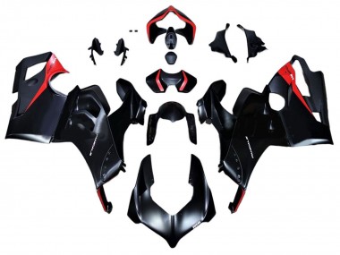 Buy 2020-2021 Glossy Black Red Ducati Panigale V4 V4S Motorcycle Fairings UK