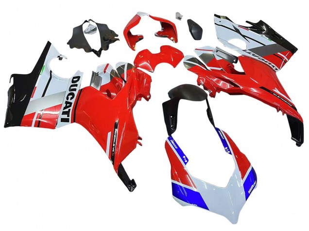 2018-2019 White Silver Red Glossy Black Ducati Panigale V4 V4S Motorcycle Fairings UK