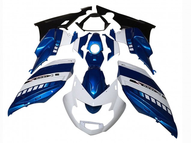 2005-2010 White Blue BMW K1200S Motorcycle Fairings UK