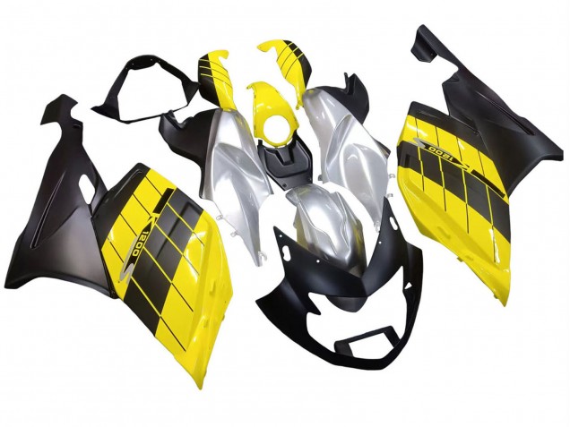 2005-2010 Yellow Silver Matte Black BMW K1200S Motorcycle Fairings UK