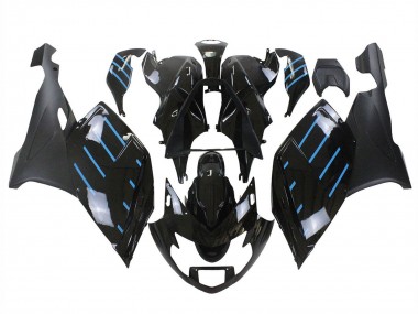 Buy 2005-2010 Glossy Black Matte Black Blue Lines BMW K1200S Motorcycle Fairings UK