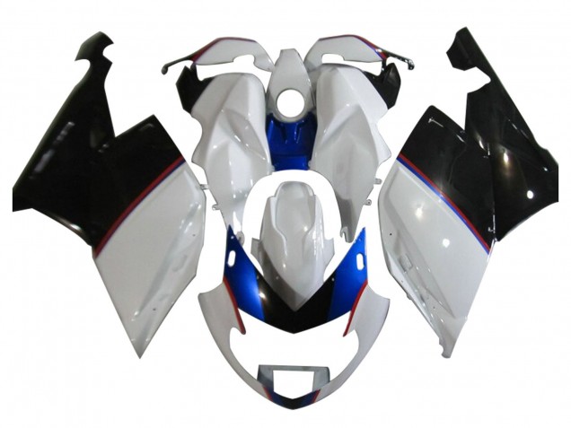 2005-2010 White Blue Glossy Black BMW K1200S Motorcycle Fairings UK