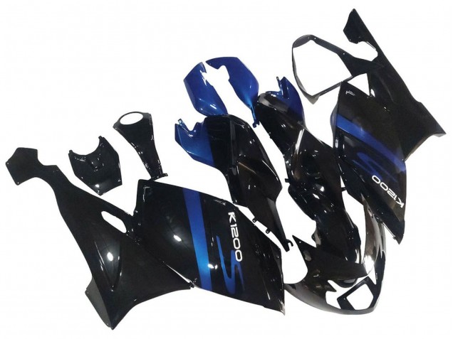 2005-2010 Blue Glossy Black BMW K1200S Motorcycle Fairings UK