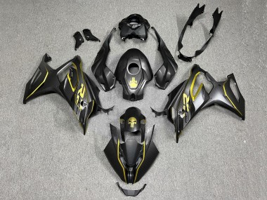 Buy 2023-2024 Gold Black Carbon Fiber BMW S1000RR Motorcycle Fairings UK