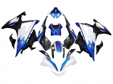 Buy 2023-2024 White Blue Black Carbon Fiber BMW S1000RR Motorcycle Fairings UK