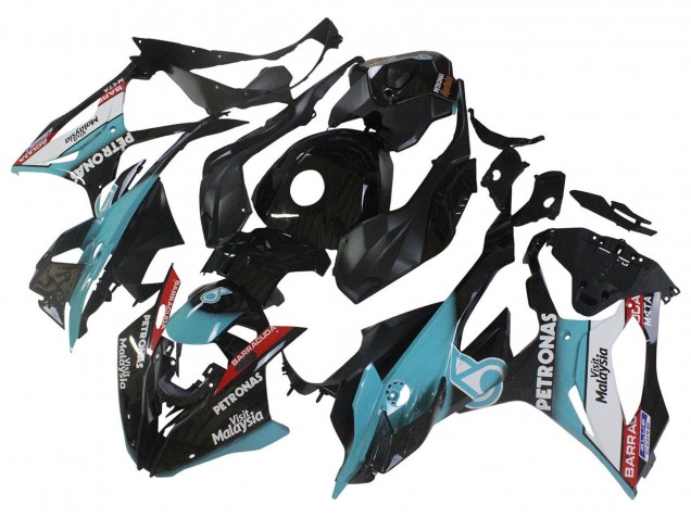 2023-2024 Light Blue Matte Black Petronas BMW S1000RR Motorcycle Fairings UK
