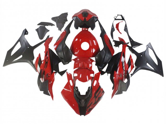 2023-2024 Red Matte Black BMW S1000RR Motorcycle Fairings UK