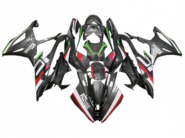 2019-2022 Black Red Green Carbon Fiber BMW S1000RR Motorcycle Fairings UK