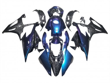 Buy 2019-2022 Gradient Blue Purple Forged Carbon Fiber BMW S1000RR Motorcycle Fairings UK