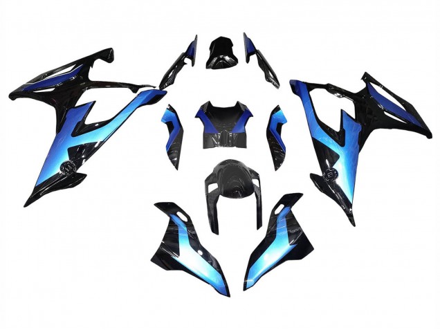 2019-2022 Black Gradient Blue BMW S1000RR Motorcycle Fairings UK
