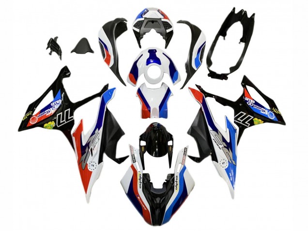 2019-2022 Blue Red White 77 BMW S1000RR Motorcycle Fairings UK