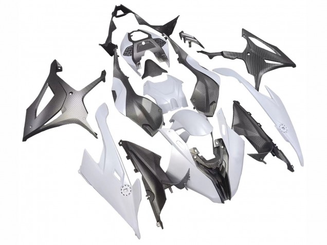 2019-2022 Grey Black Carbon Fiber BMW S1000RR Motorcycle Fairings UK