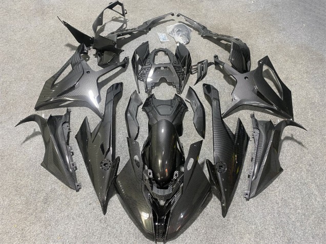 2019-2022 Black Carbon Fiber BMW S1000RR Motorcycle Fairings UK