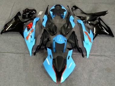Buy 2019-2022 Black Light Blue BMW S1000RR Motorcycle Fairings UK