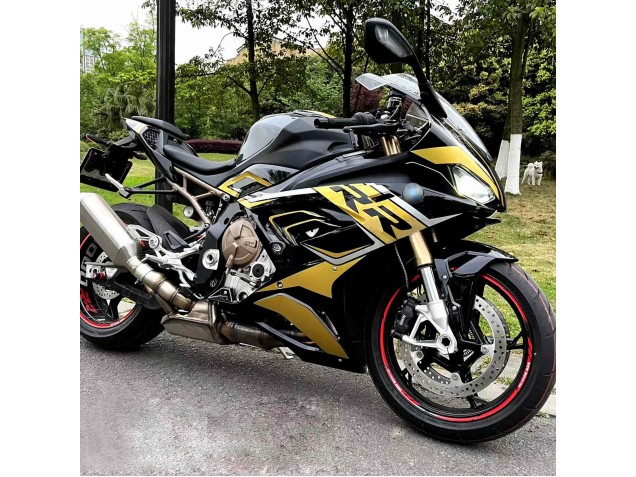 2019-2022 Black Gold BMW S1000RR Motorcycle Fairing UK