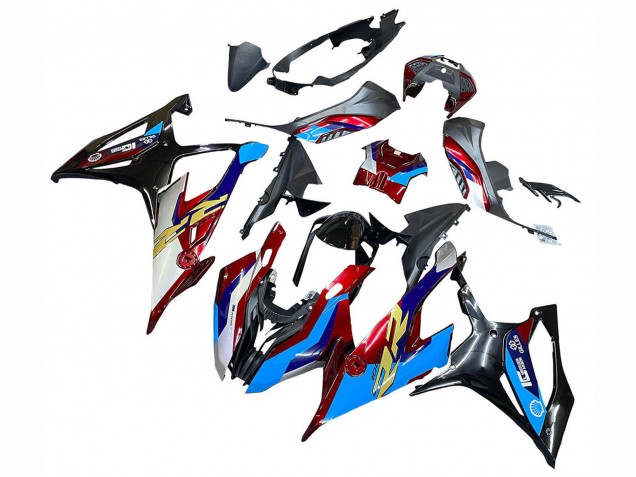 2019-2022 White Blue Red Black BMW S1000RR Motorcycle Fairing UK