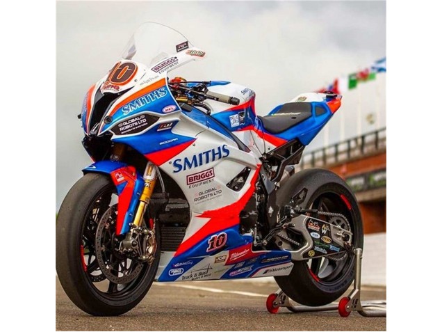 2019-2022 White Blue Red Smiths BMW S1000RR Motorcycle Fairings UK