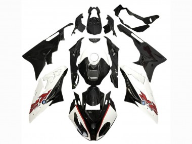 Buy 2017-2018 White Glossy Black BMW S1000RR Motorcycle Fairings UK