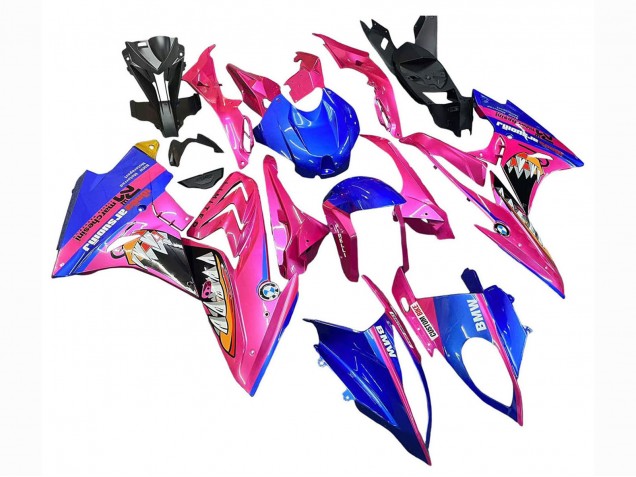 2017-2018 Pink Blue Yellow Shark BMW S1000RR Motorcycle Fairings UK
