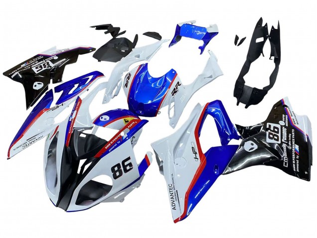 2017-2018 White Blue Red Glossy Black BMW S1000RR Bike Fairings UK