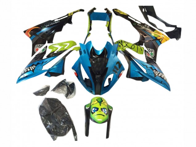 2017-2018 Blue Yellow Shark BMW S1000RR Motorcycle Fairings UK