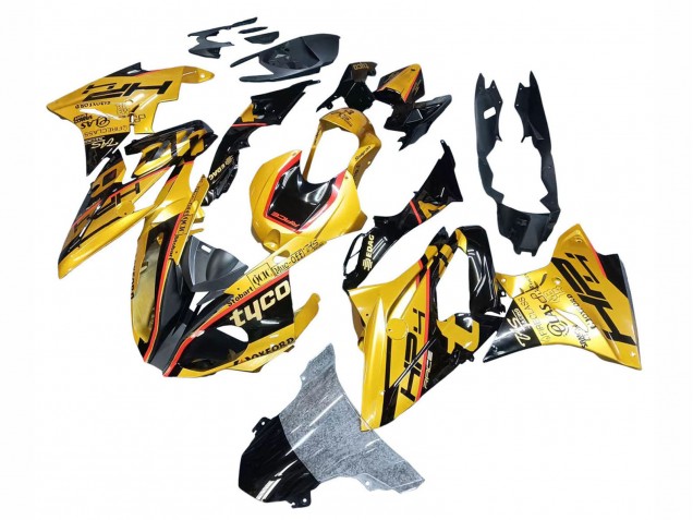 2017-2018 Gold Black Tyco BMW S1000RR Motorcycle Fairings UK