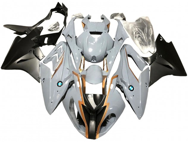 2017-2018 Nardo Grey Matte Black BMW S1000RR Motorcycle Fairings UK