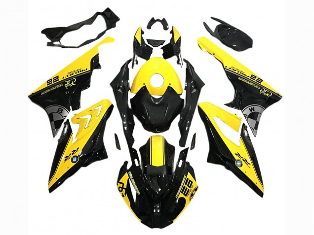 2017-2018 Yellow Black BMW S1000RR Motorcycle Fairings UK