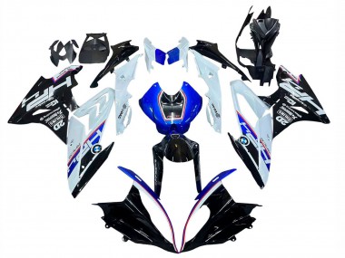 Buy 2015-2016 White Blue Glossy Black BMW S1000RR Motorcycle Fairing Kits UK