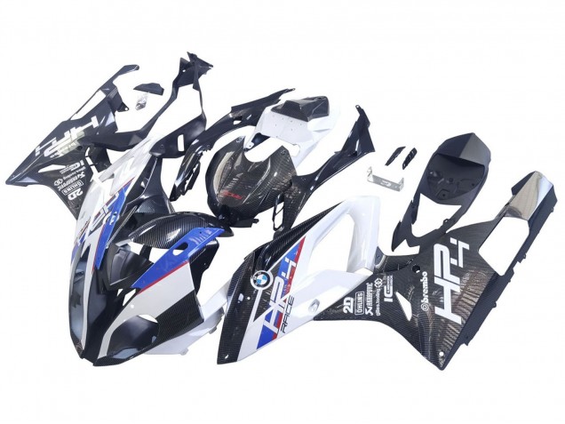 2015-2016 White Blue Black Carbon Fiber BMW S1000RR Motorcycle Fairings UK