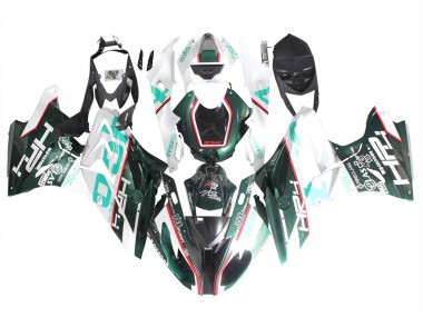 Buy 2015-2016 White Green Black BMW S1000RR Motorcycle Fairings UK