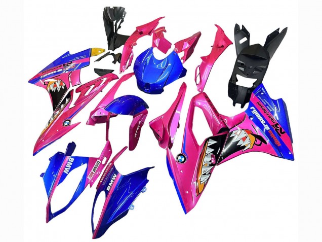 2015-2016 Pink Blue Shark BMW S1000RR Motorcycle Fairings UK