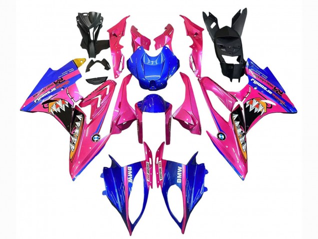 2015-2016 Pink Blue Shark BMW S1000RR Motorcycle Fairings UK
