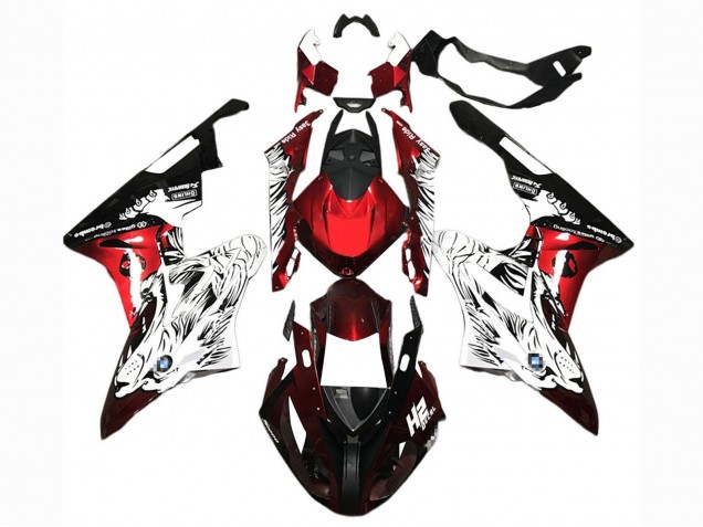 2015-2016 White Red Black BMW S1000RR Motorcycle Fairings UK