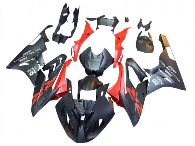 2015-2016 Matte Black Red BMW S1000RR Motorcycle Fairings UK