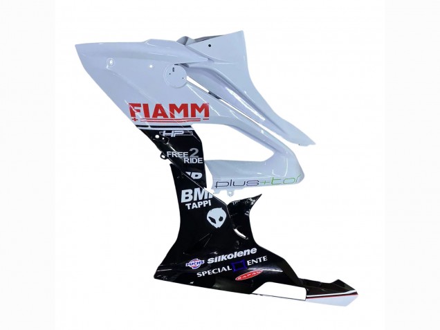 2015-2016 White Glossy Black Fiamm BMW S1000RR Motorcycle Fairings UK