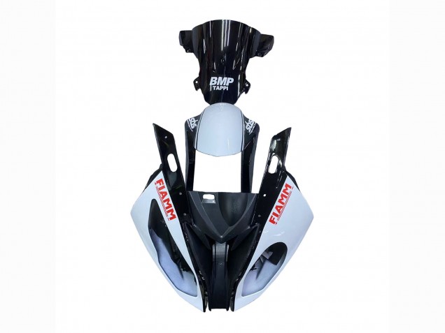 2015-2016 White Glossy Black Fiamm BMW S1000RR Motorcycle Fairings UK