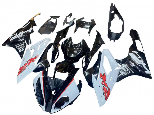 2015-2016 White Glossy Black BMW S1000RR Motorcycle Fairings UK