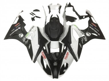 Buy 2015-2016 White Matte Black HP Fiamm BMW S1000RR Motorcycle Fairings UK