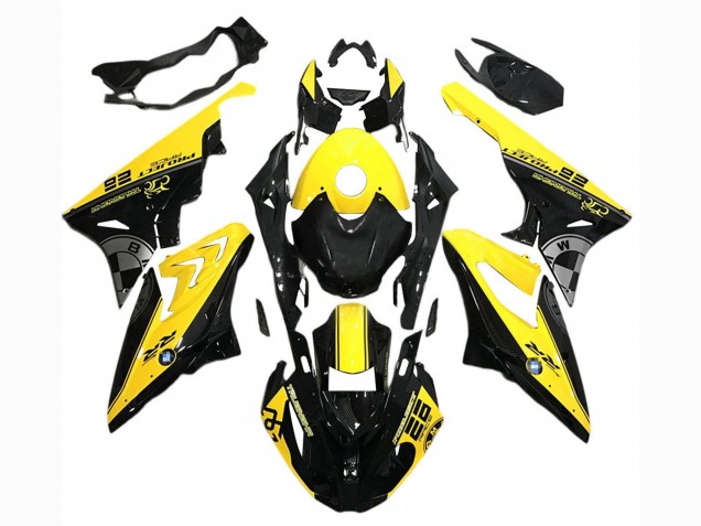 2015-2016 Yellow Black BMW S1000RR Motorcycle Fairings UK