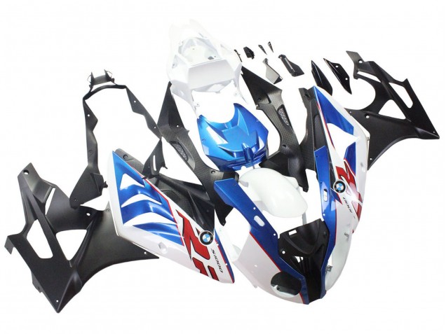 2009-2014 White Blue Matte Black BMW S1000RR Motorcycle Fairings UK